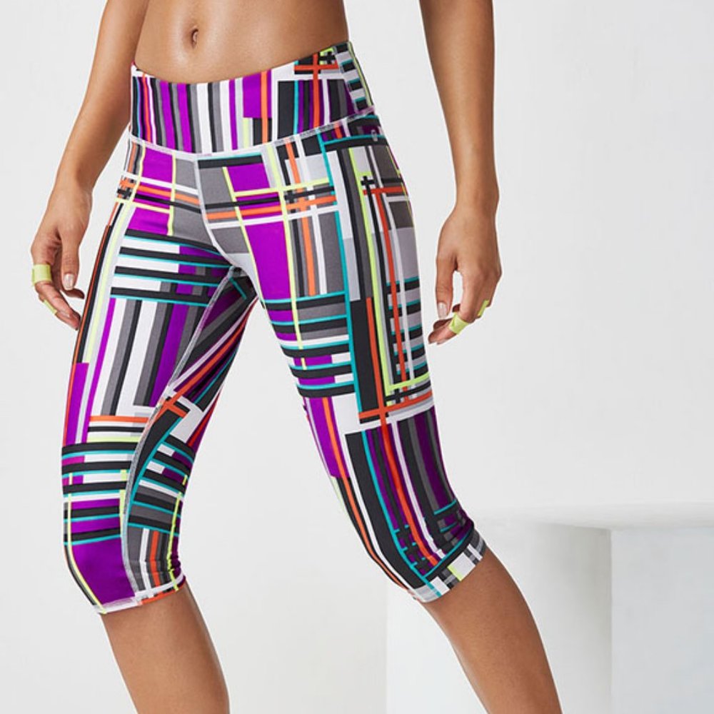 Mid-rise printed Powerhold Crop: Fabletics